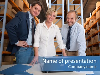 Stockpile Meeting People PowerPoint Template