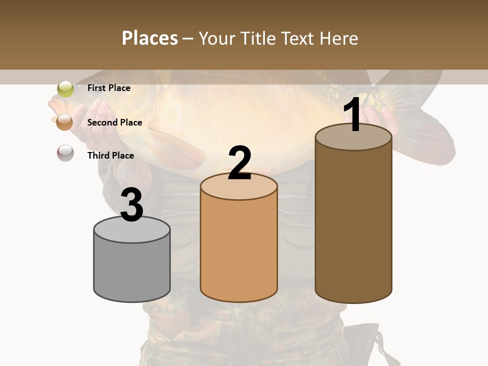 Successful Carp Lure PowerPoint Template