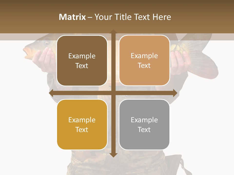 Successful Carp Lure PowerPoint Template