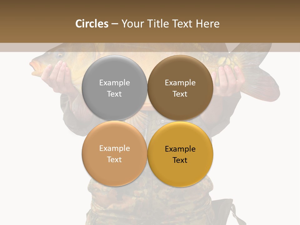 Successful Carp Lure PowerPoint Template