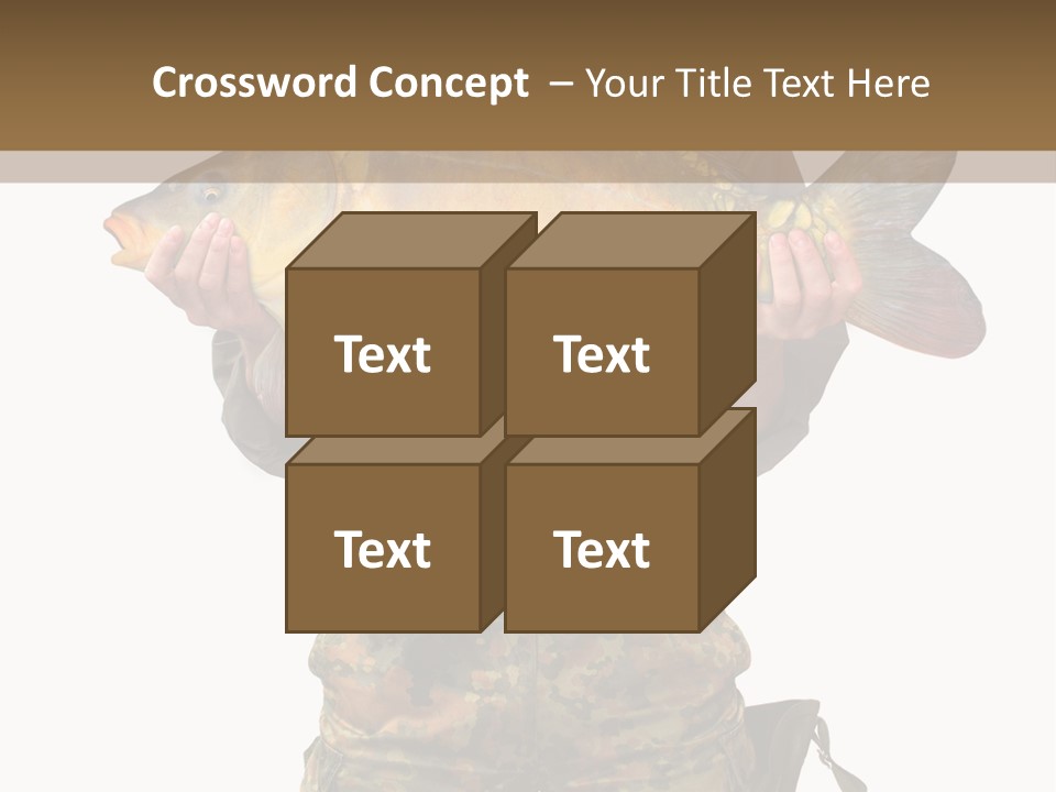 Successful Carp Lure PowerPoint Template