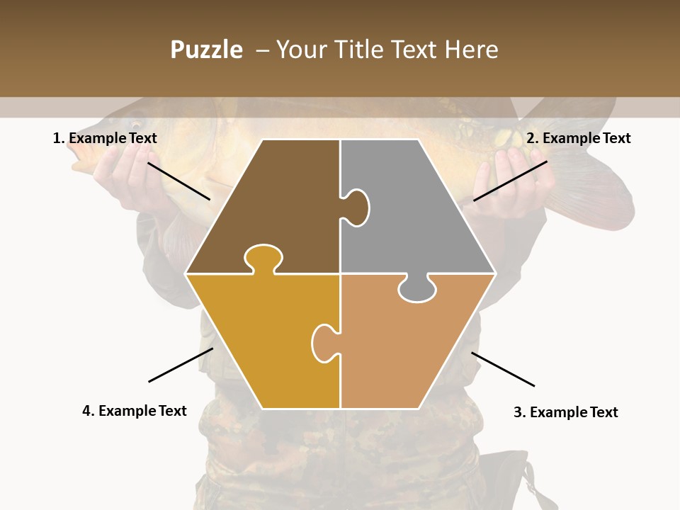 Successful Carp Lure PowerPoint Template