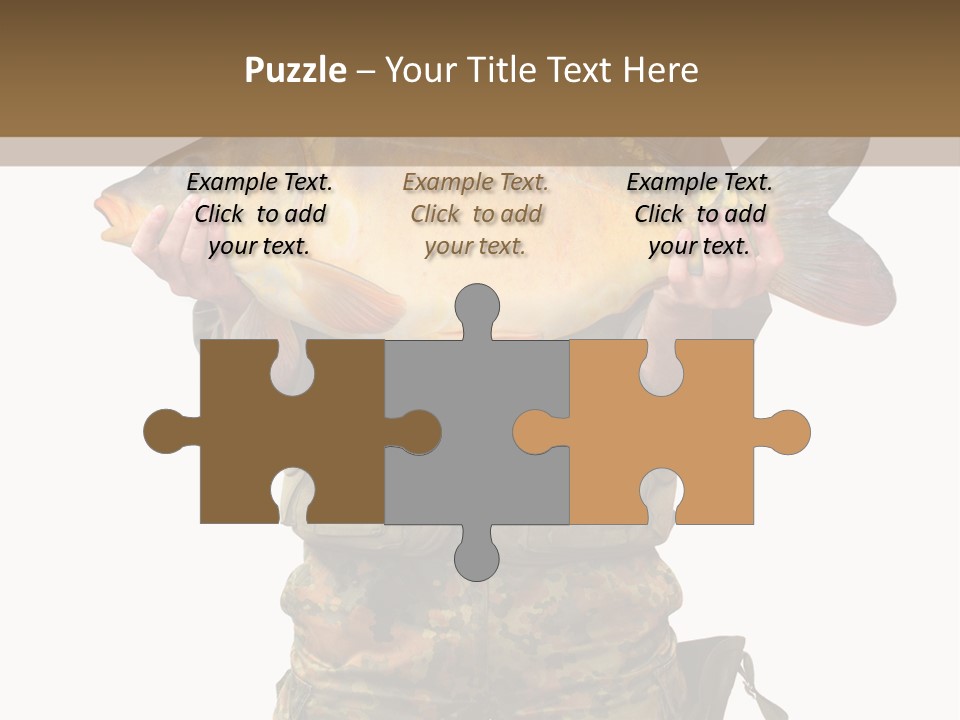 Successful Carp Lure PowerPoint Template