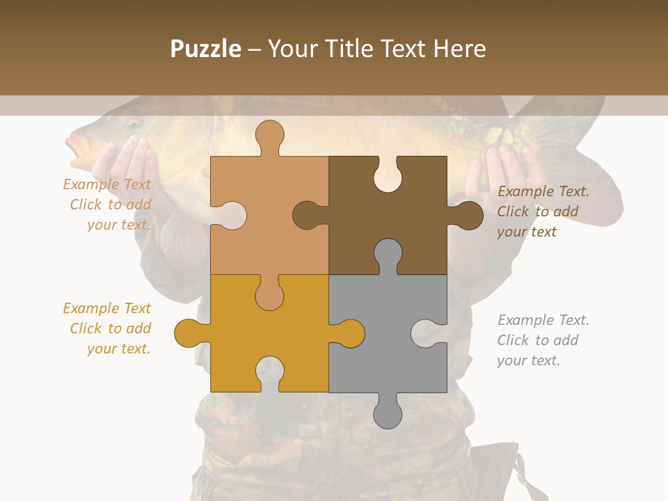 Successful Carp Lure PowerPoint Template