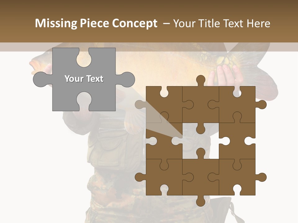 Successful Carp Lure PowerPoint Template