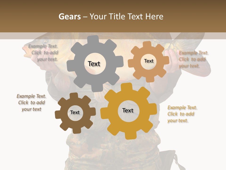 Successful Carp Lure PowerPoint Template