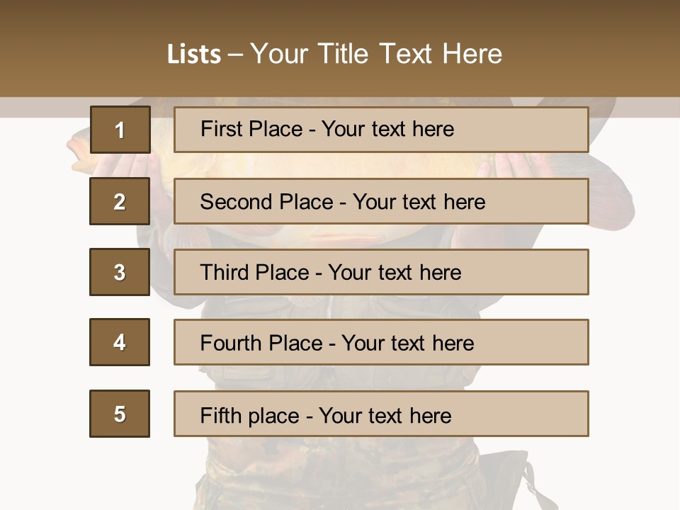 Successful Carp Lure PowerPoint Template