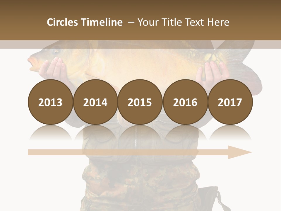 Successful Carp Lure PowerPoint Template