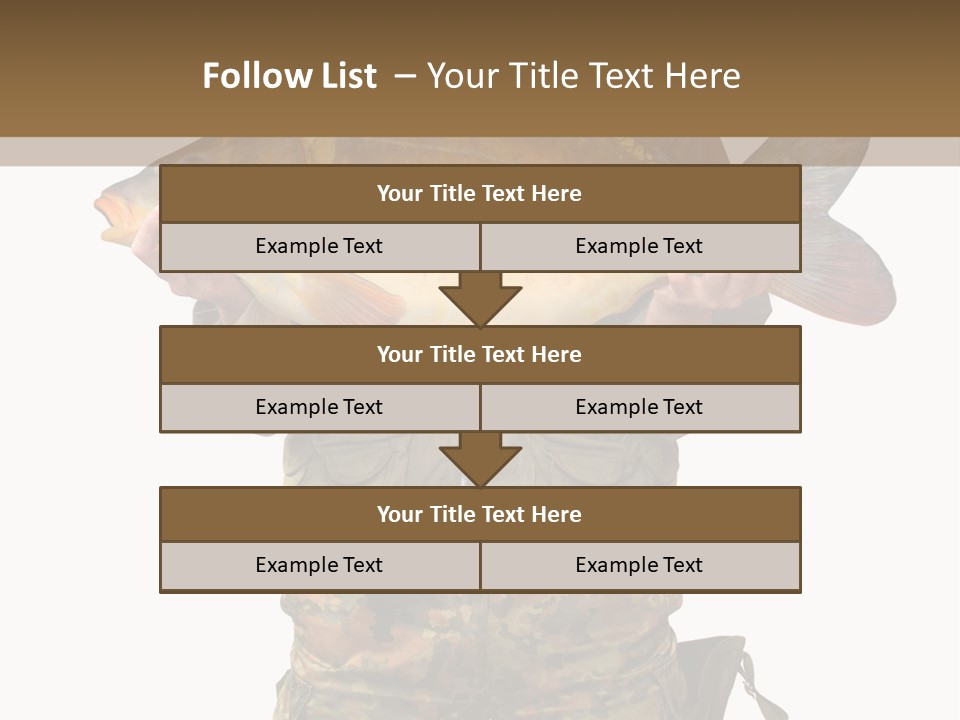 Successful Carp Lure PowerPoint Template