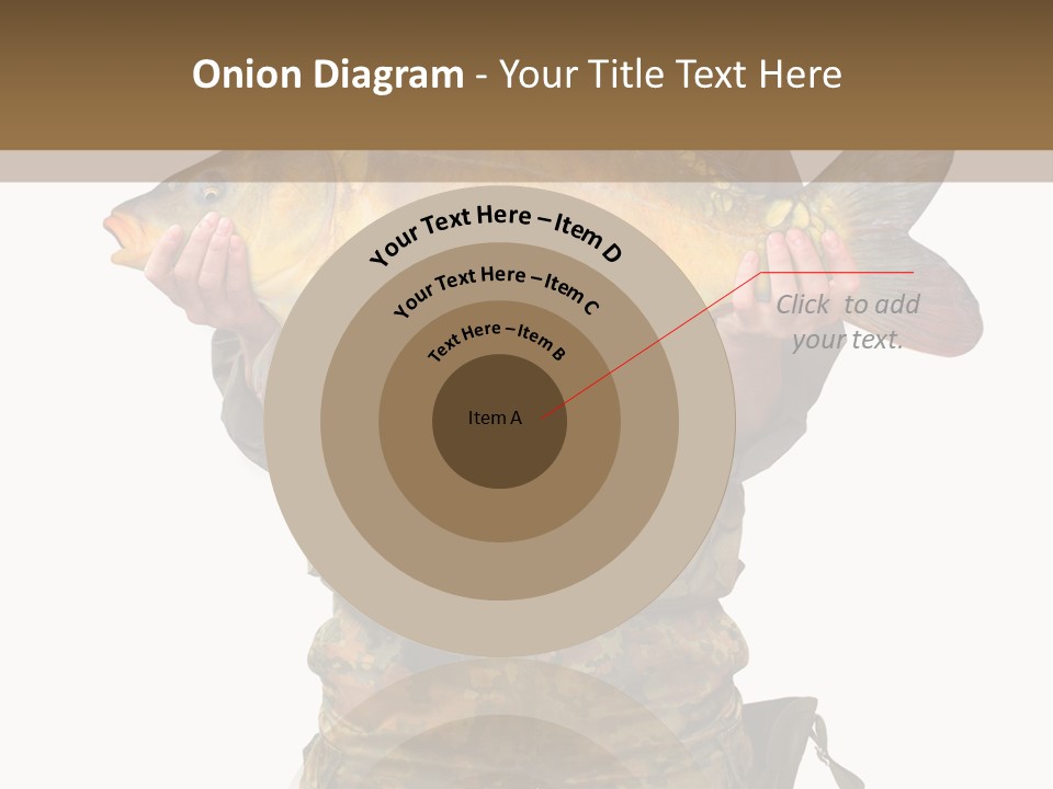 Successful Carp Lure PowerPoint Template