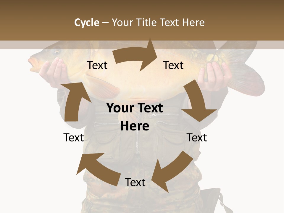 Successful Carp Lure PowerPoint Template