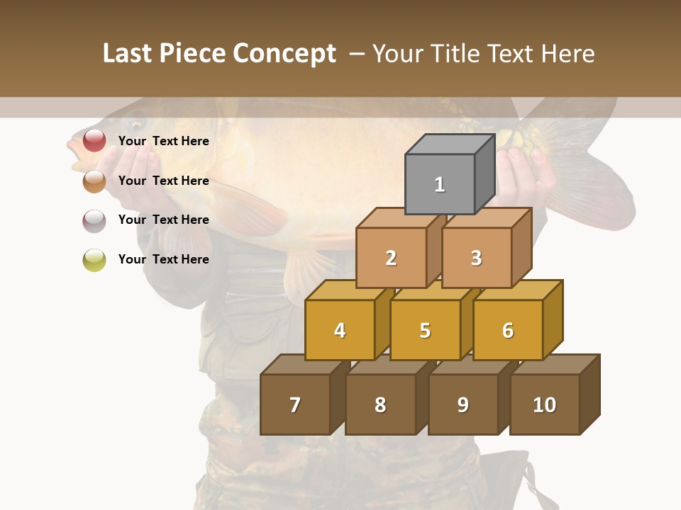 Successful Carp Lure PowerPoint Template