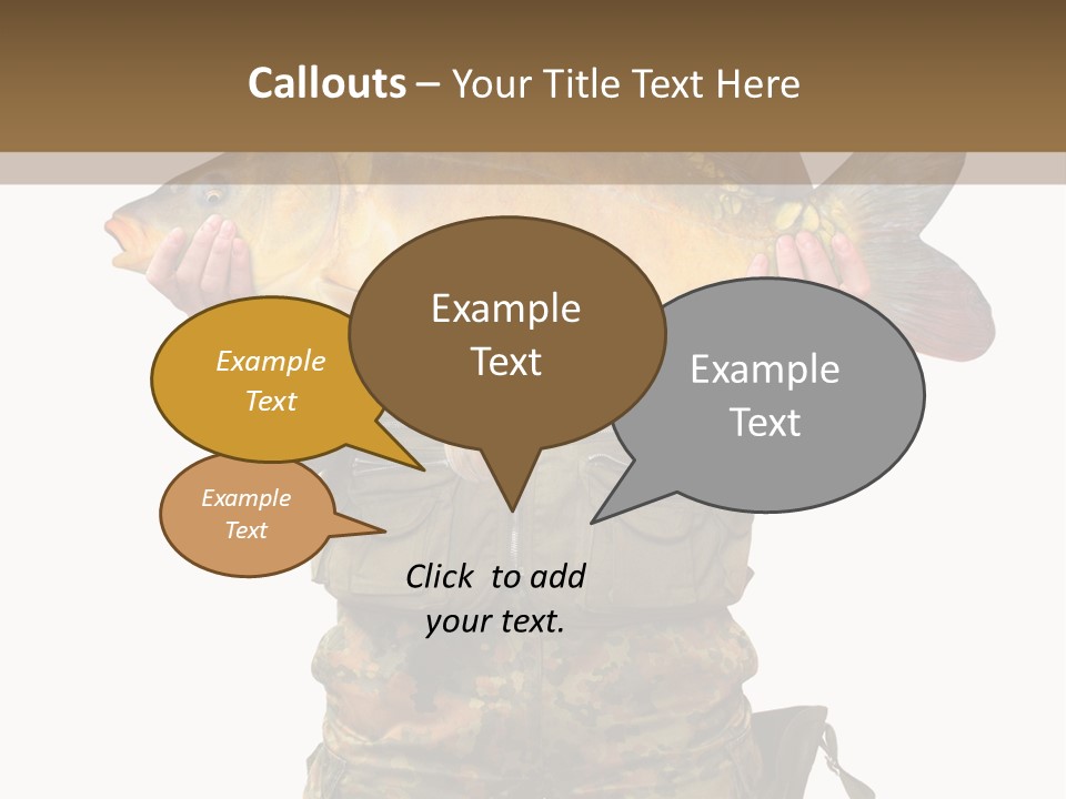 Successful Carp Lure PowerPoint Template