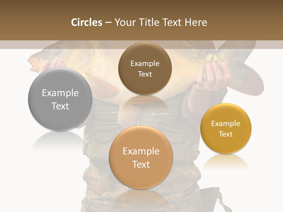 Successful Carp Lure PowerPoint Template