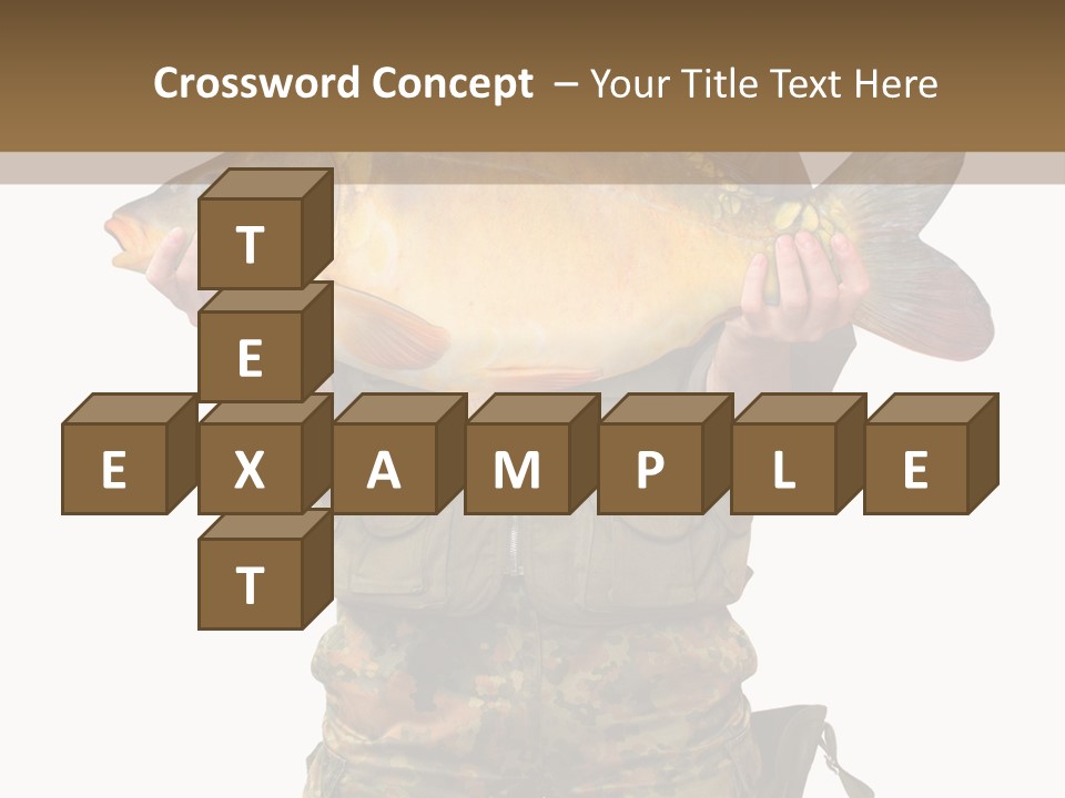 Successful Carp Lure PowerPoint Template