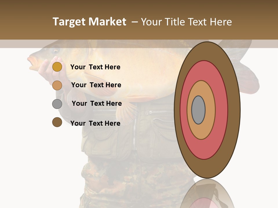 Successful Carp Lure PowerPoint Template