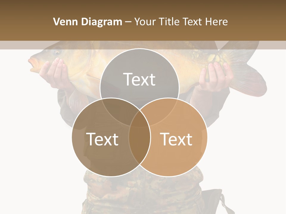 Successful Carp Lure PowerPoint Template