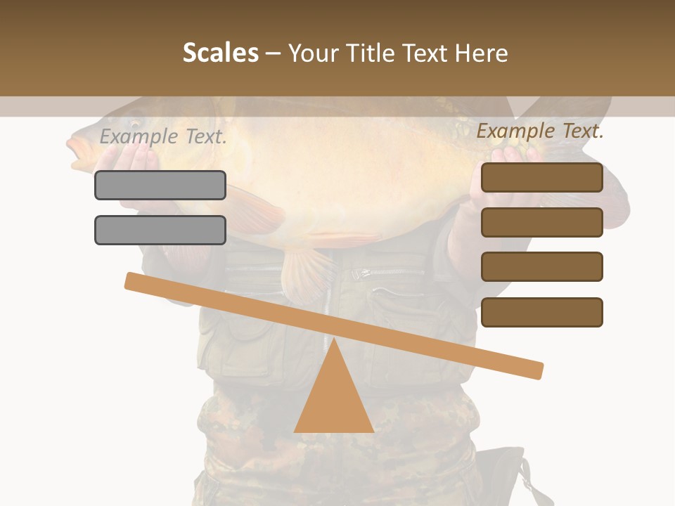 Successful Carp Lure PowerPoint Template