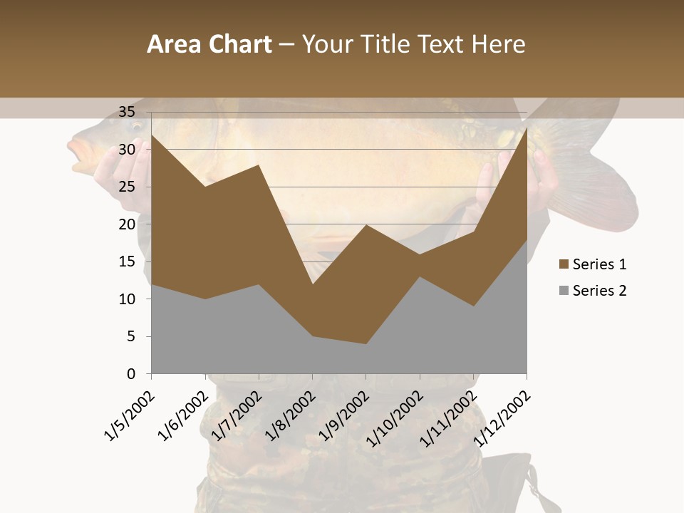 Successful Carp Lure PowerPoint Template