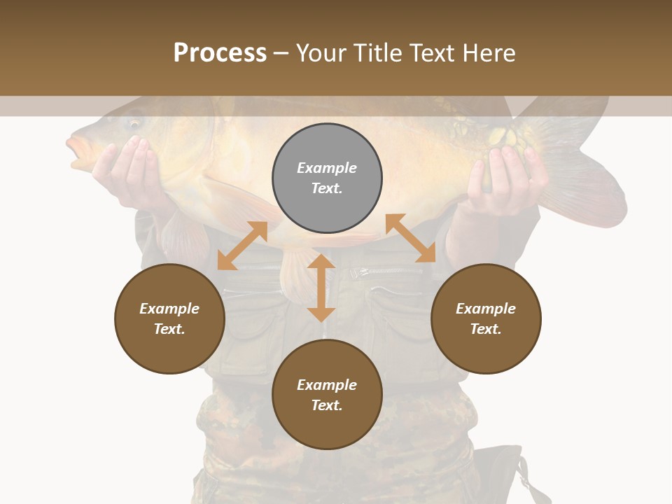 Successful Carp Lure PowerPoint Template