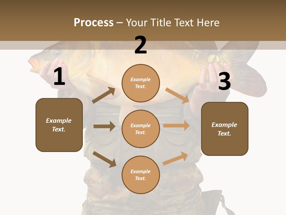 Successful Carp Lure PowerPoint Template
