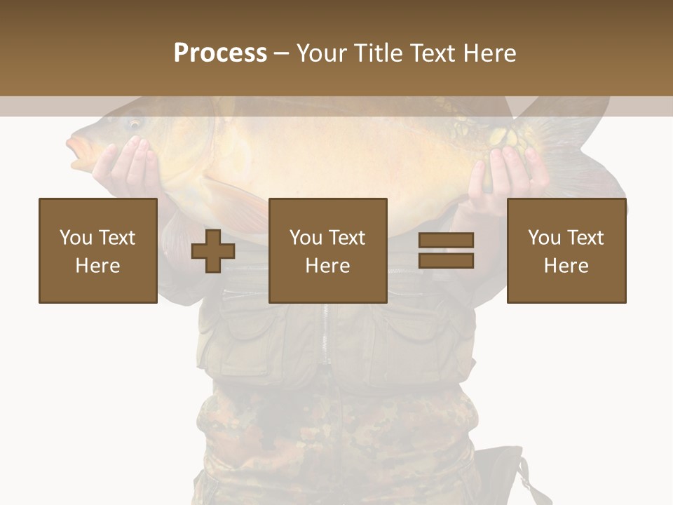 Successful Carp Lure PowerPoint Template
