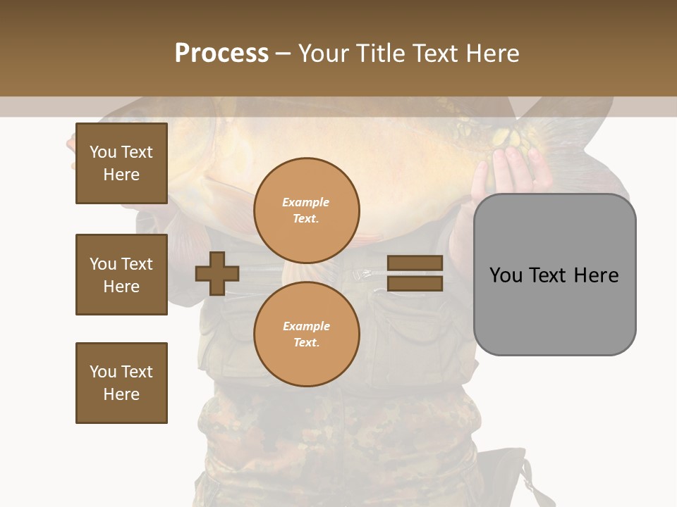 Successful Carp Lure PowerPoint Template