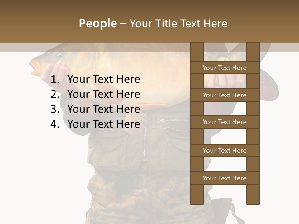 Successful Carp Lure PowerPoint Template