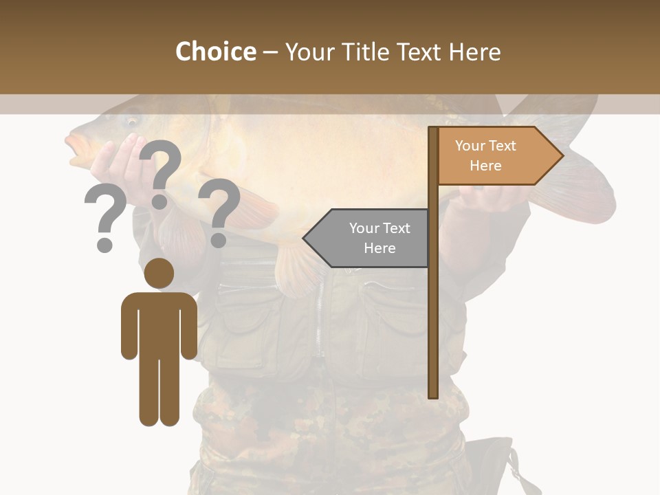 Successful Carp Lure PowerPoint Template