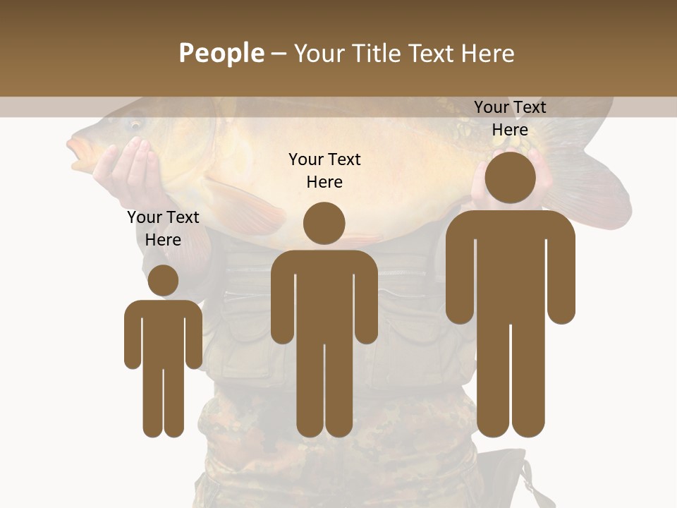 Successful Carp Lure PowerPoint Template