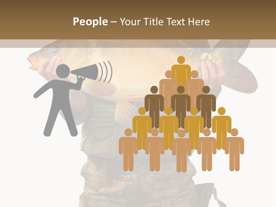 Successful Carp Lure PowerPoint Template