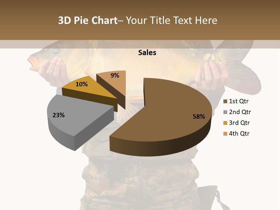 Successful Carp Lure PowerPoint Template