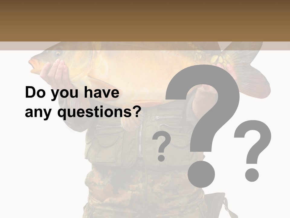 Successful Carp Lure PowerPoint Template