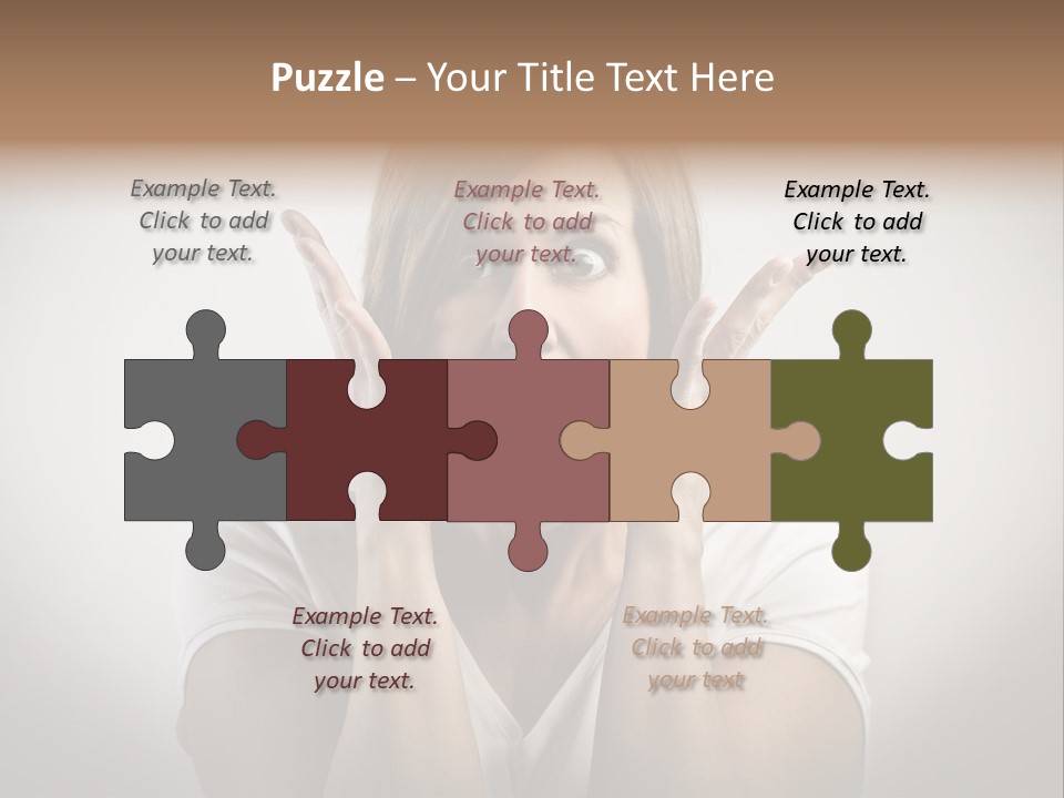 Hand Shout Amazement PowerPoint Template