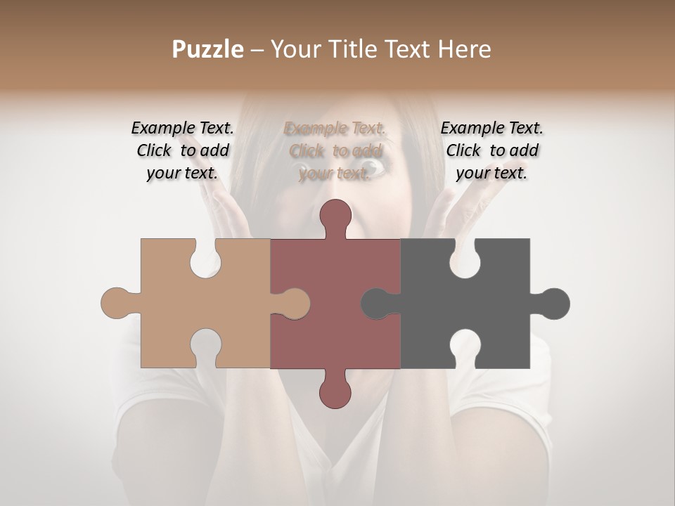 Hand Shout Amazement PowerPoint Template