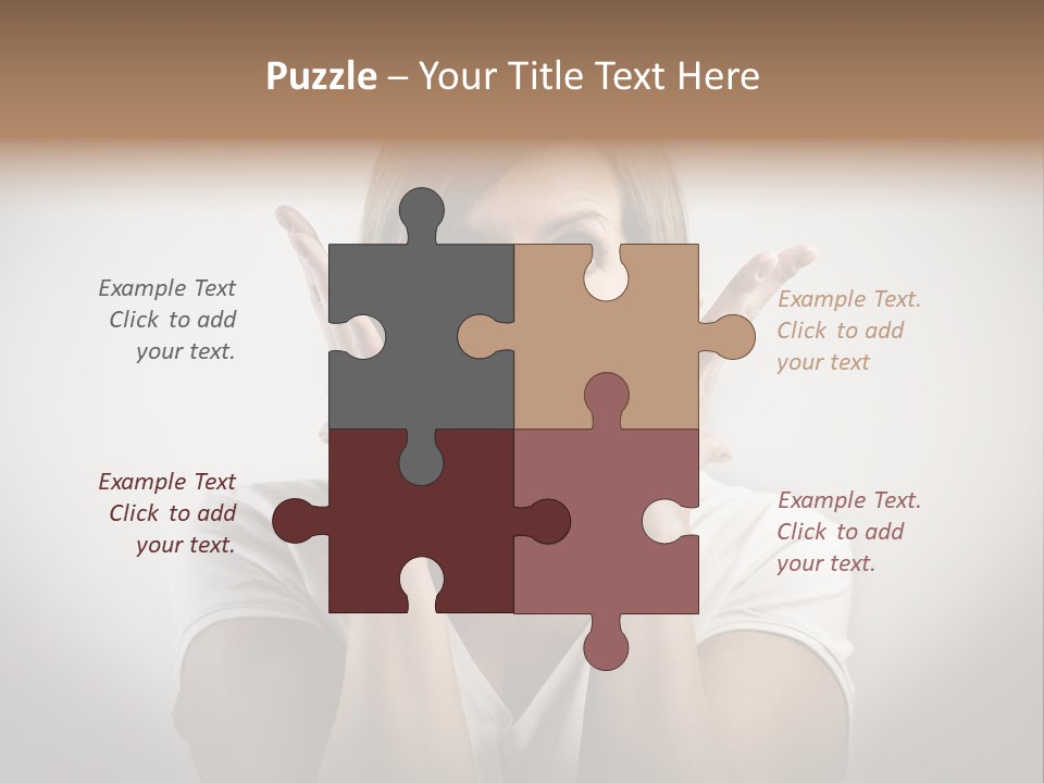 Hand Shout Amazement PowerPoint Template