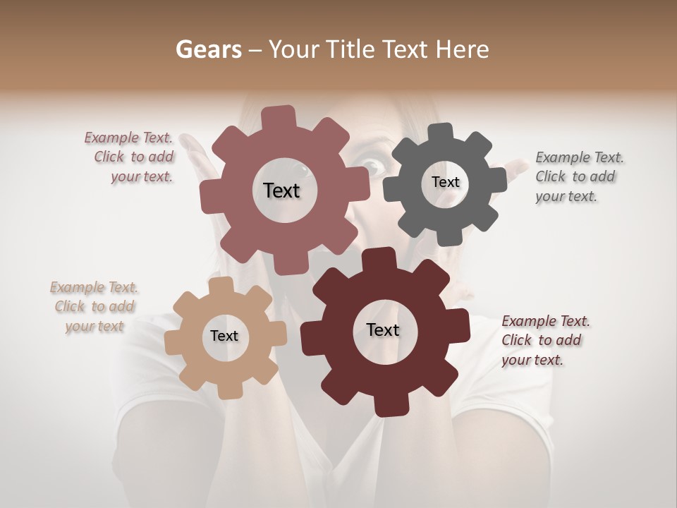 Hand Shout Amazement PowerPoint Template