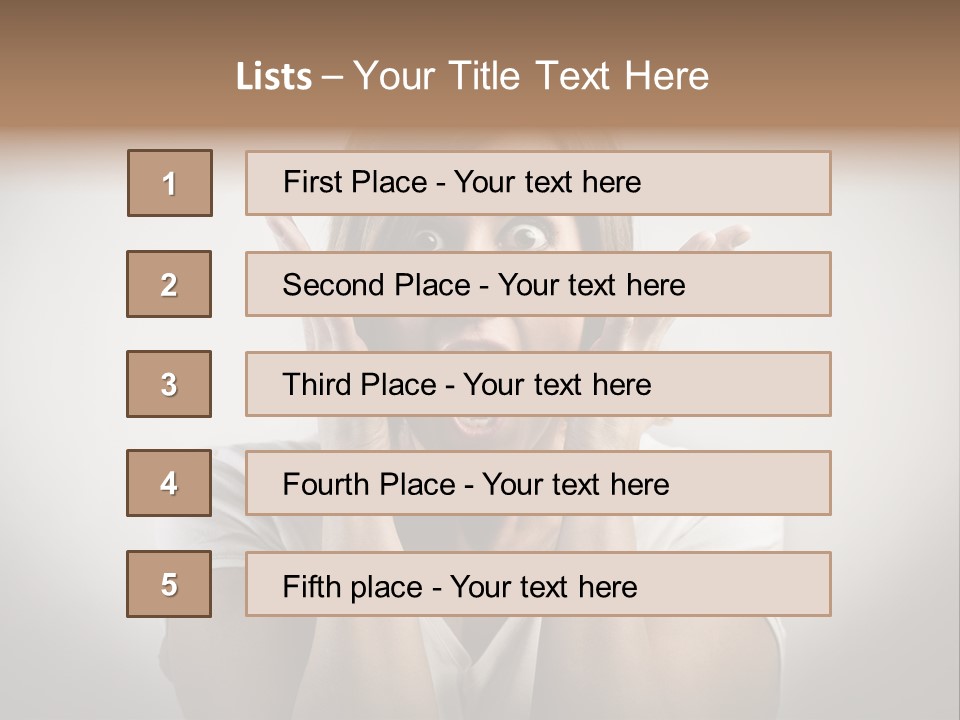 Hand Shout Amazement PowerPoint Template
