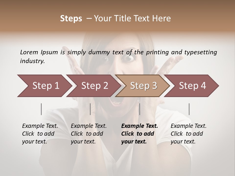 Hand Shout Amazement PowerPoint Template