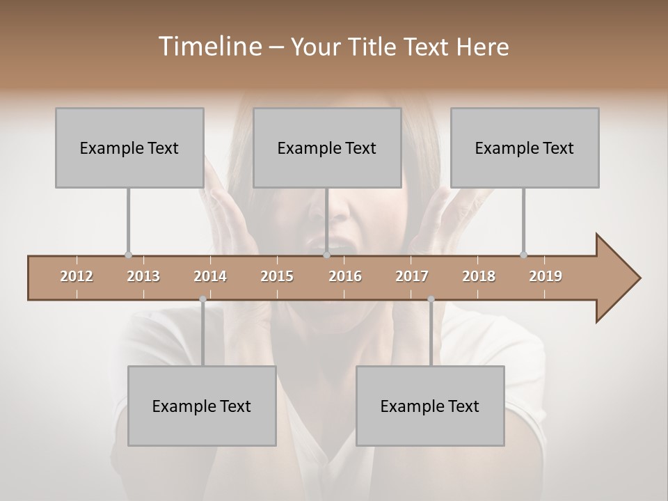 Hand Shout Amazement PowerPoint Template