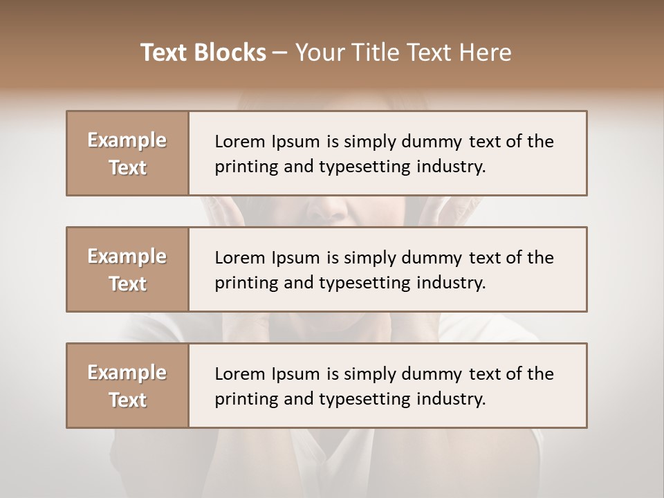 Hand Shout Amazement PowerPoint Template