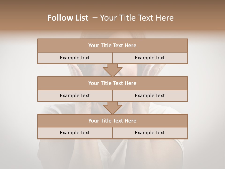Hand Shout Amazement PowerPoint Template