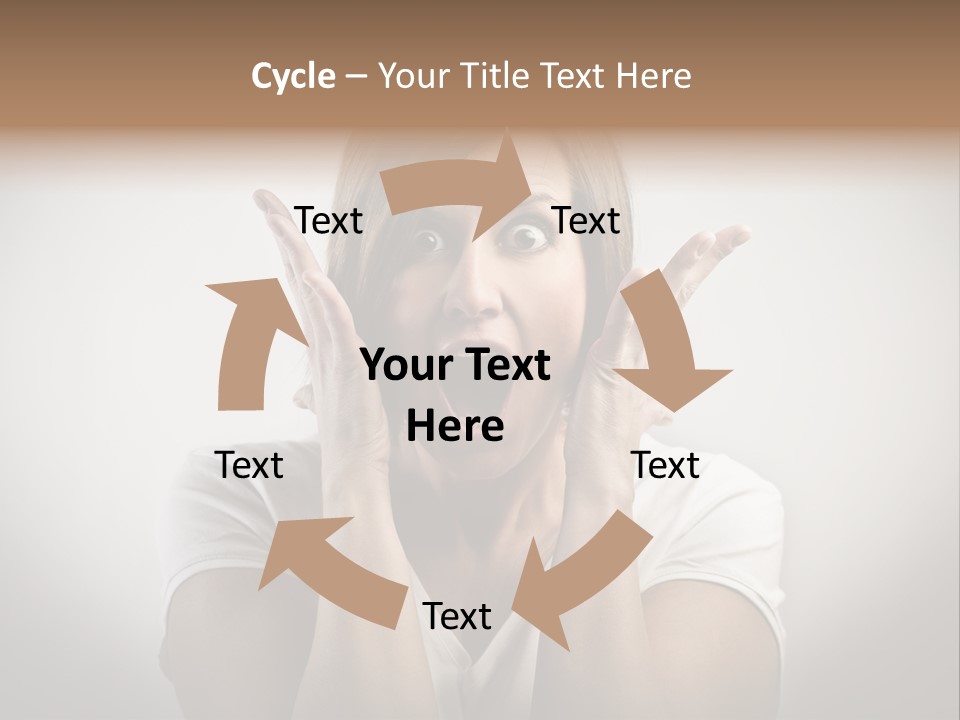 Hand Shout Amazement PowerPoint Template