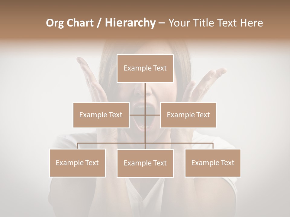 Hand Shout Amazement PowerPoint Template