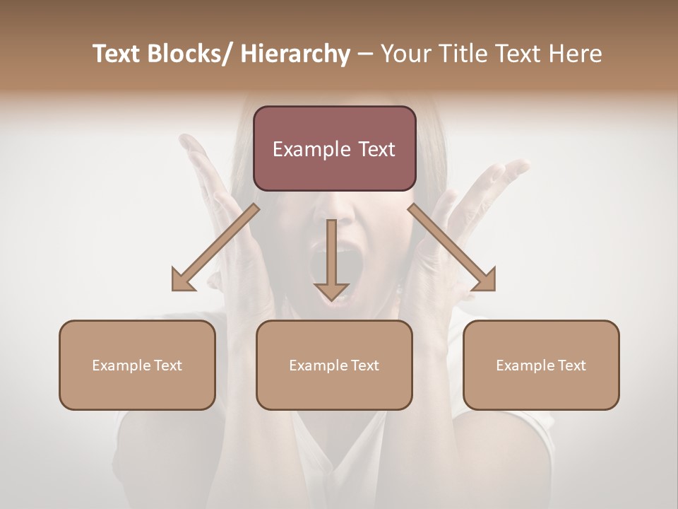 Hand Shout Amazement PowerPoint Template