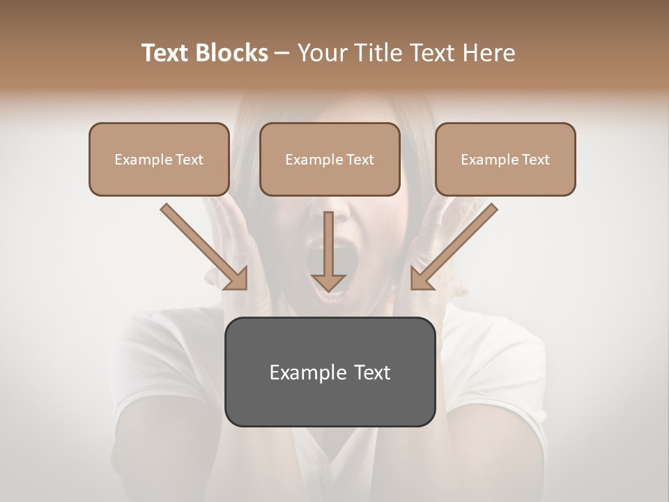 Hand Shout Amazement PowerPoint Template