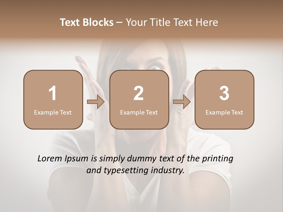 Hand Shout Amazement PowerPoint Template