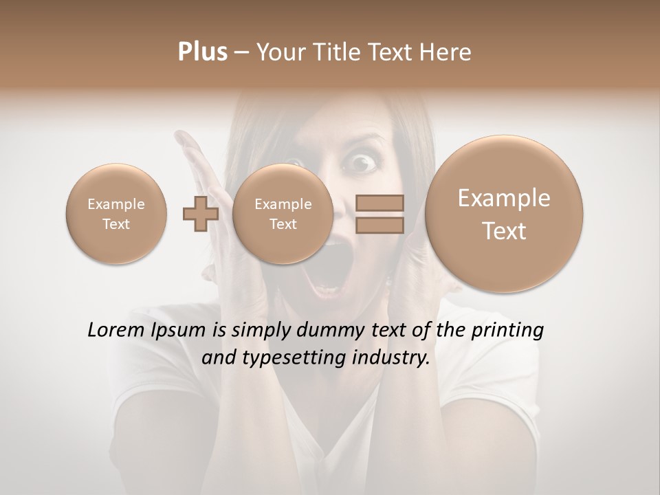 Hand Shout Amazement PowerPoint Template