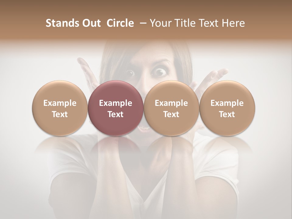 Hand Shout Amazement PowerPoint Template