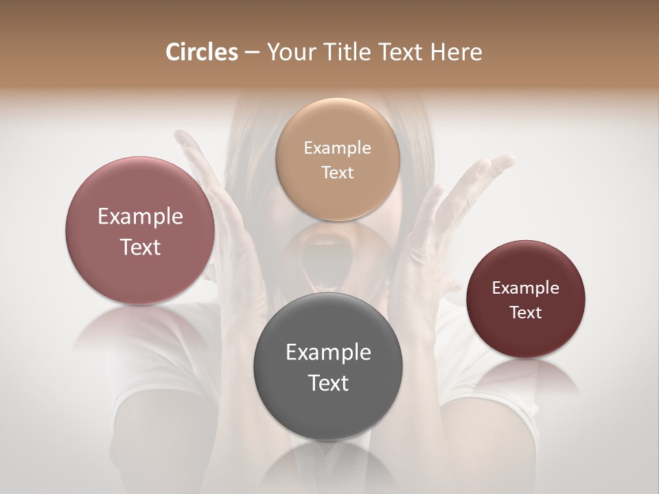 Hand Shout Amazement PowerPoint Template